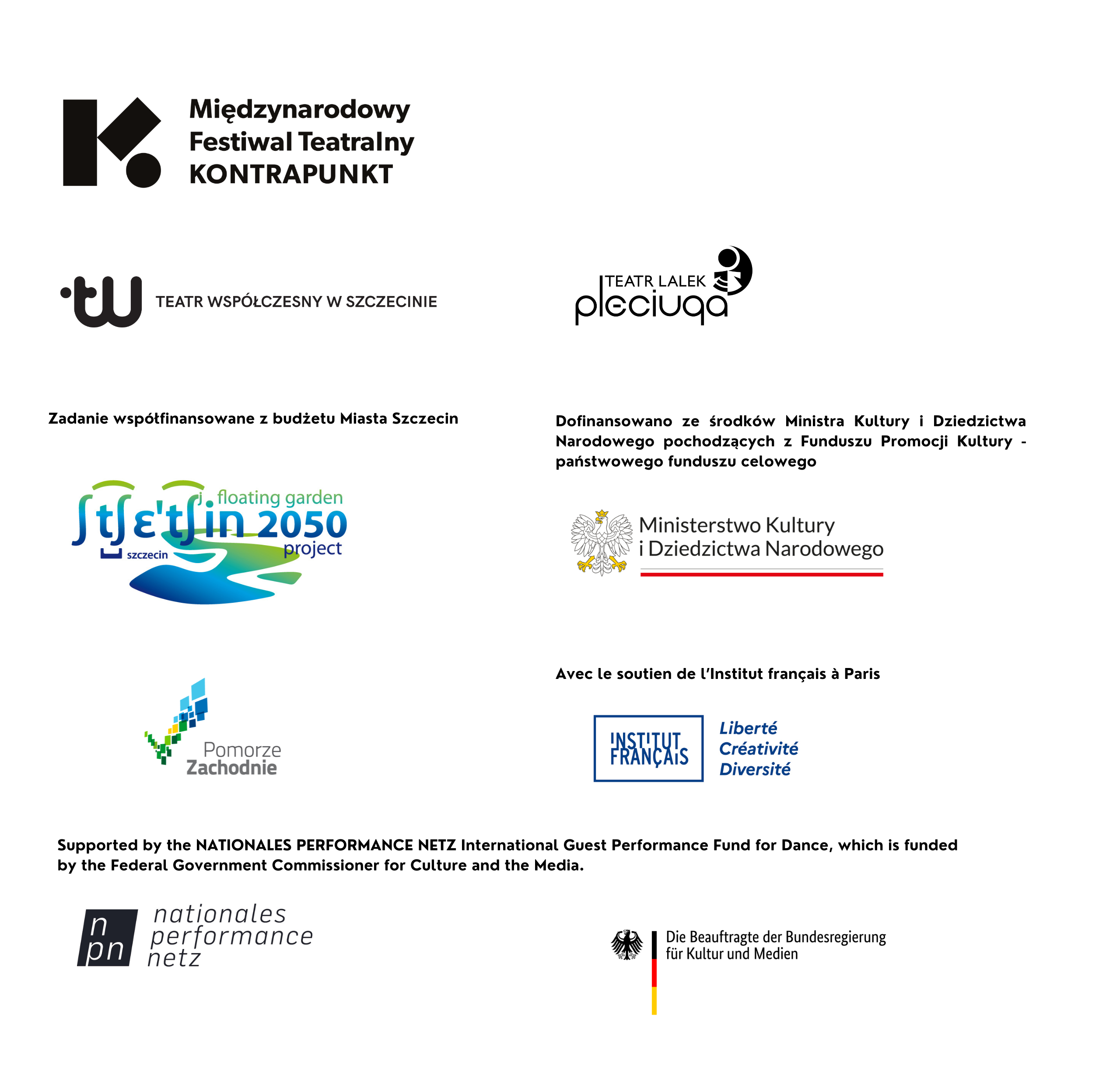 logotypy partnerów i źródła finansowania